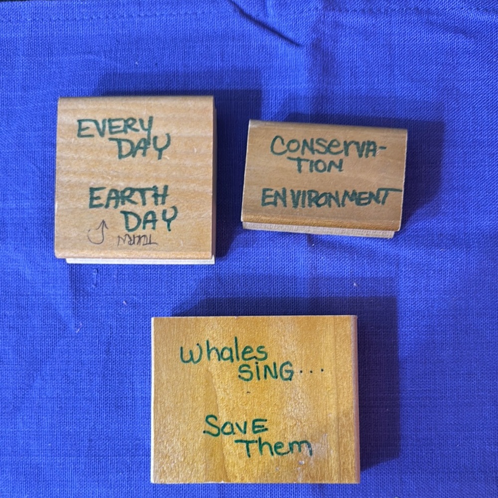 Eco-Friendly Wooden Stamps Set